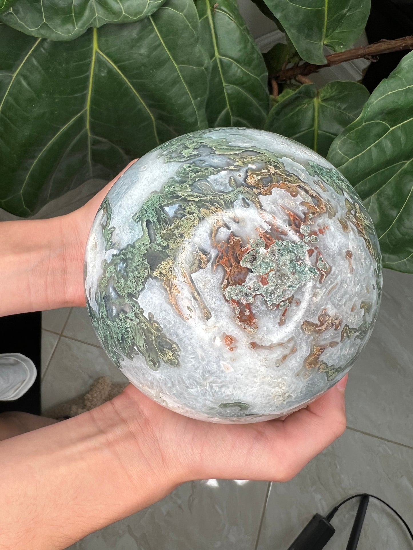 Moss Agate Sphere (large)