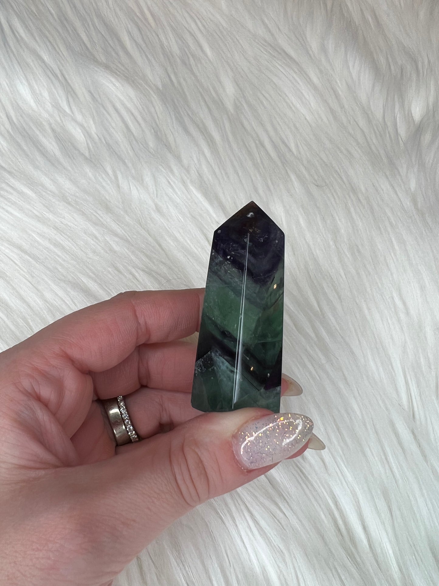 Rainbow Fluorite Towers (small)