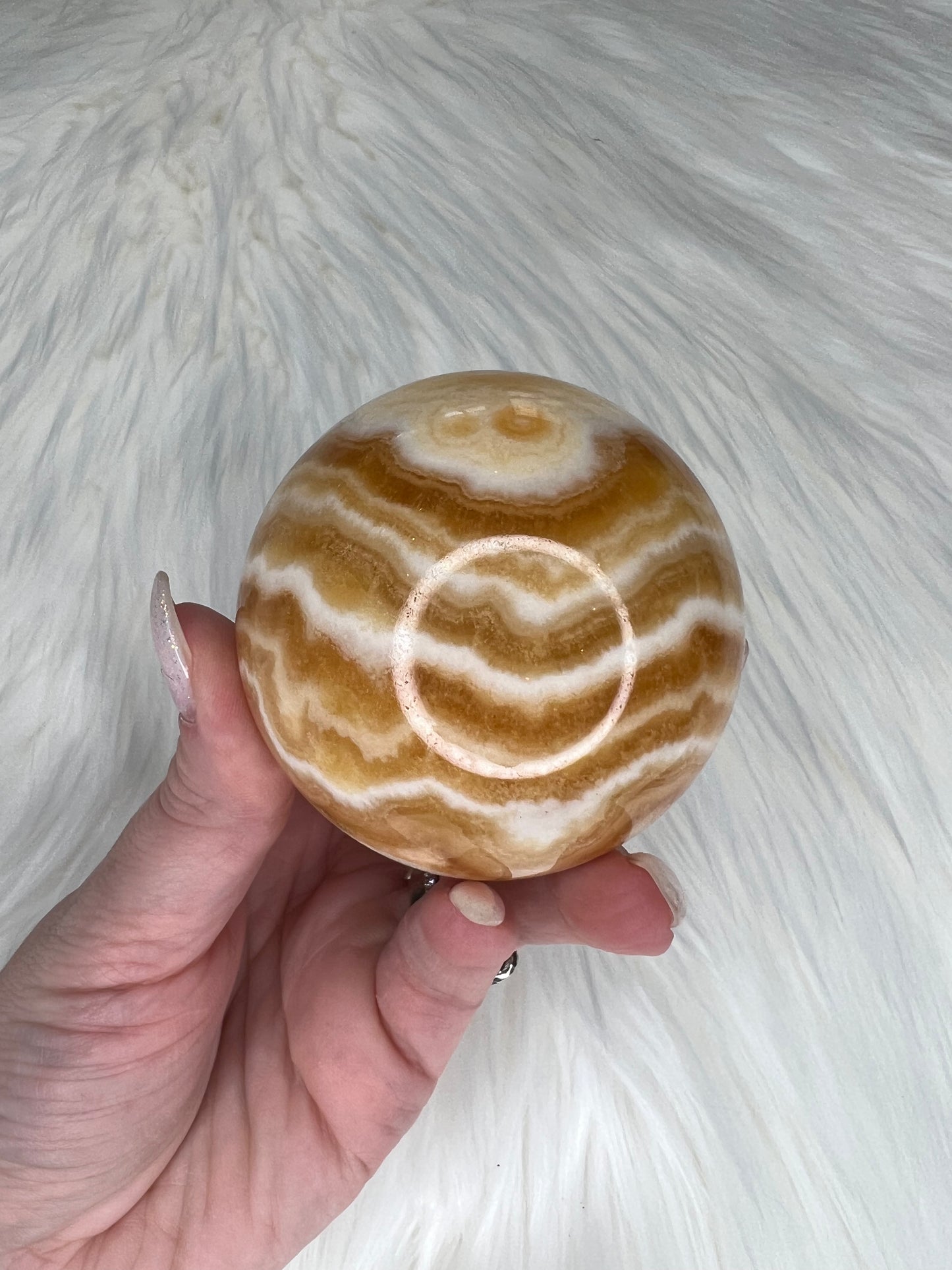 Orange Calcite Spheres