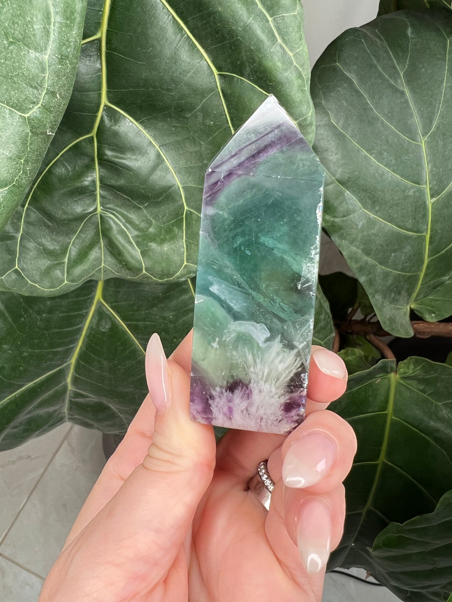 Rainbow Fluorite Towers (small)