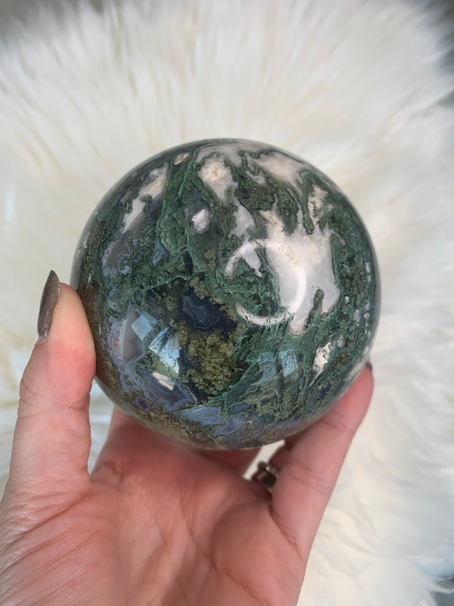Moss Agate Spheres