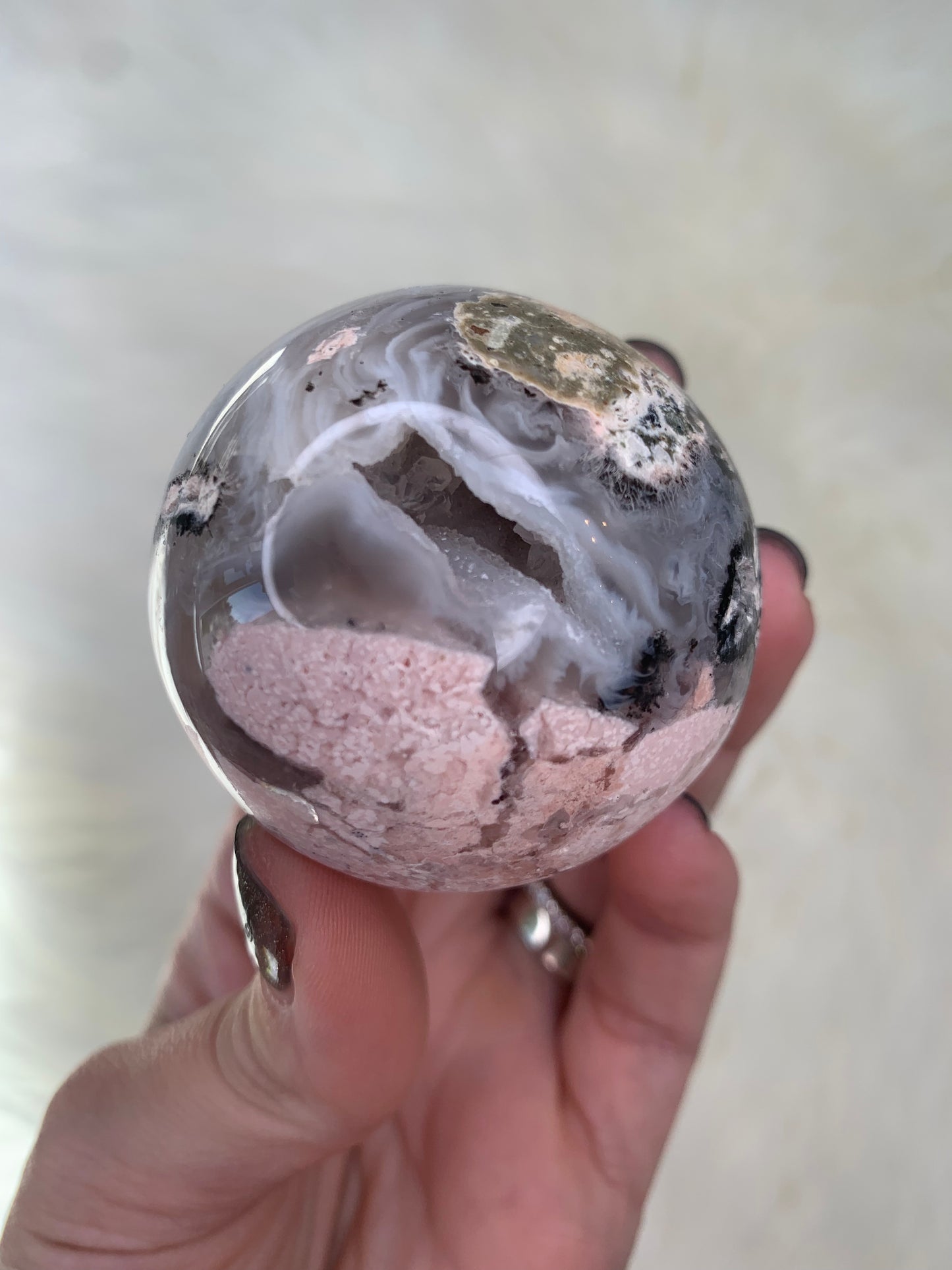 Agate X Quartz Spheres