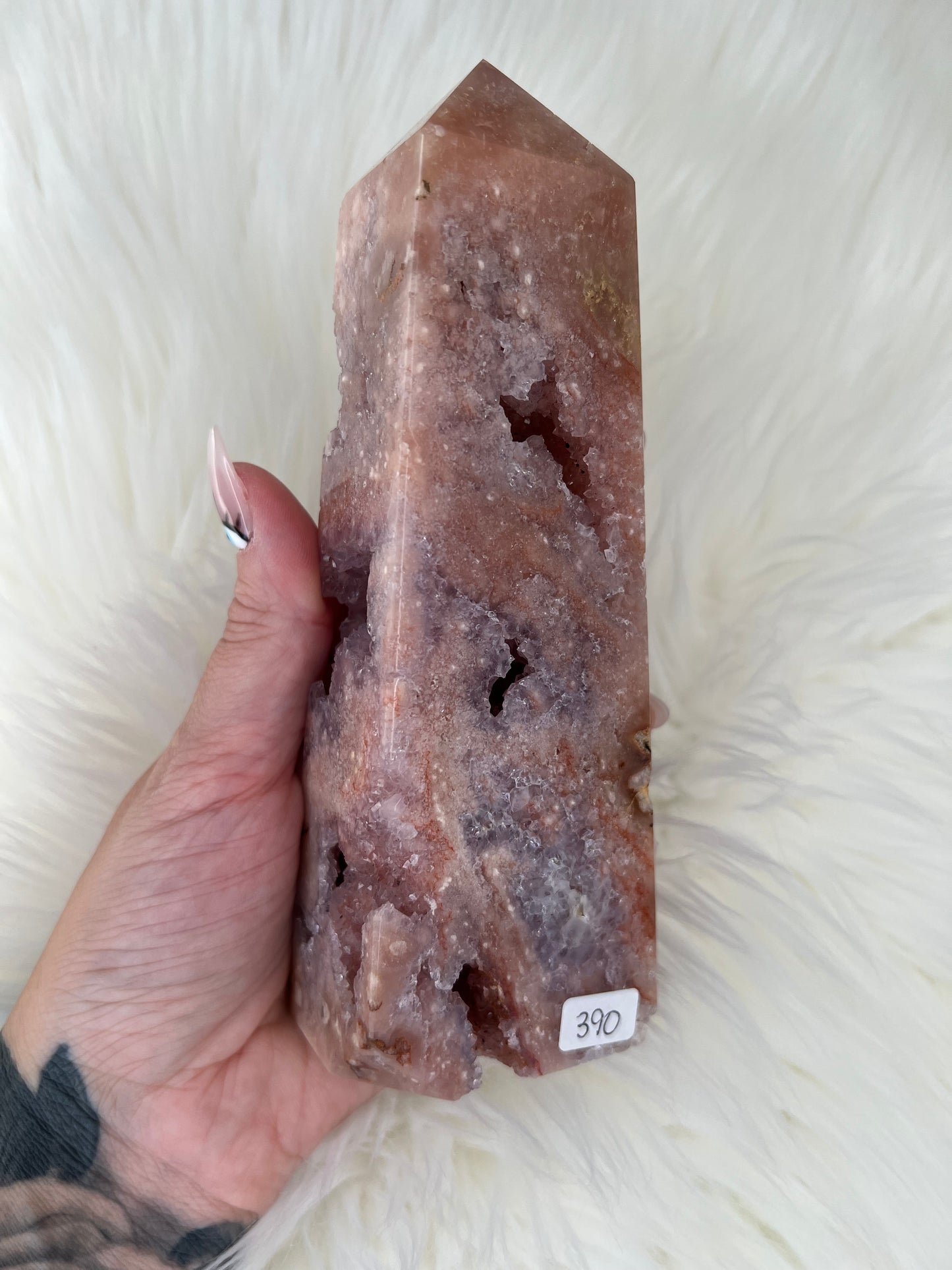 LUXE Pink Amethyst Tower
