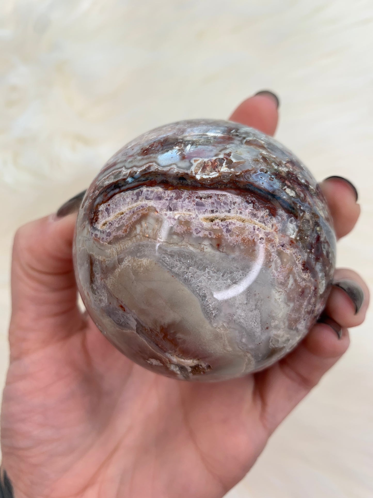 Pink Agate Spheres