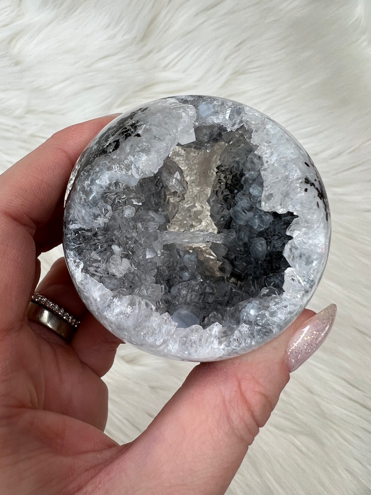 Agate X Quartz Spheres
