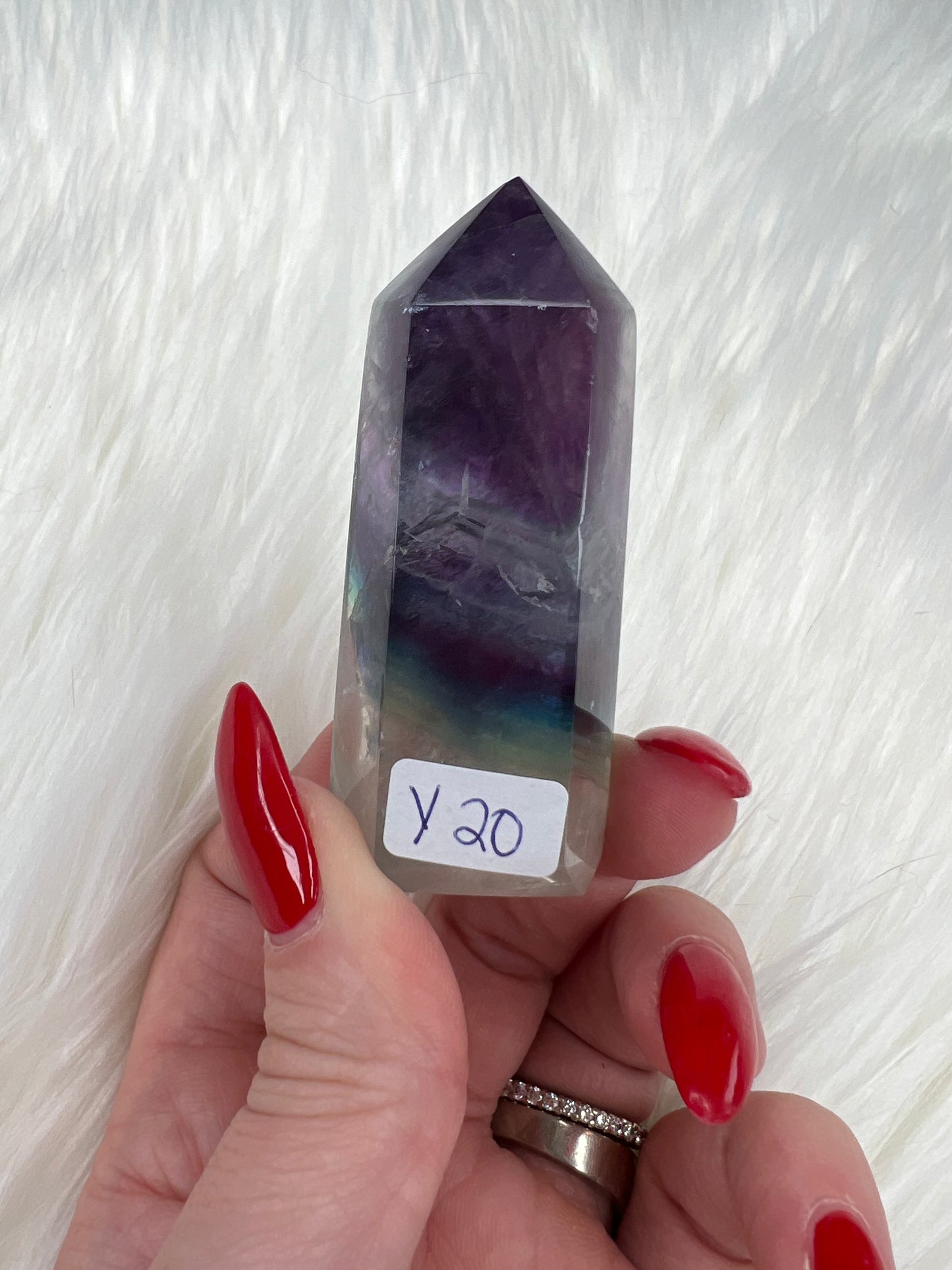 Rainbow Fluorite Towers (small)