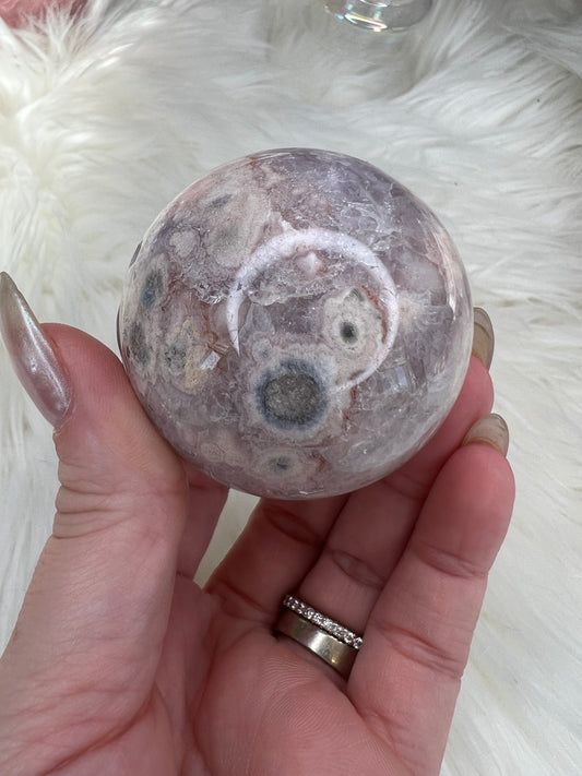 Flower Agate Sphere