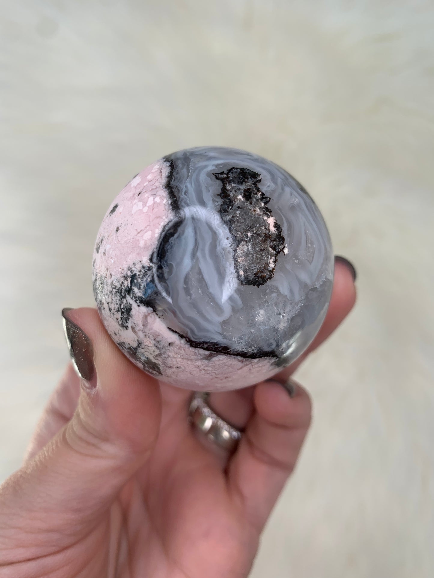 Agate X Quartz Spheres