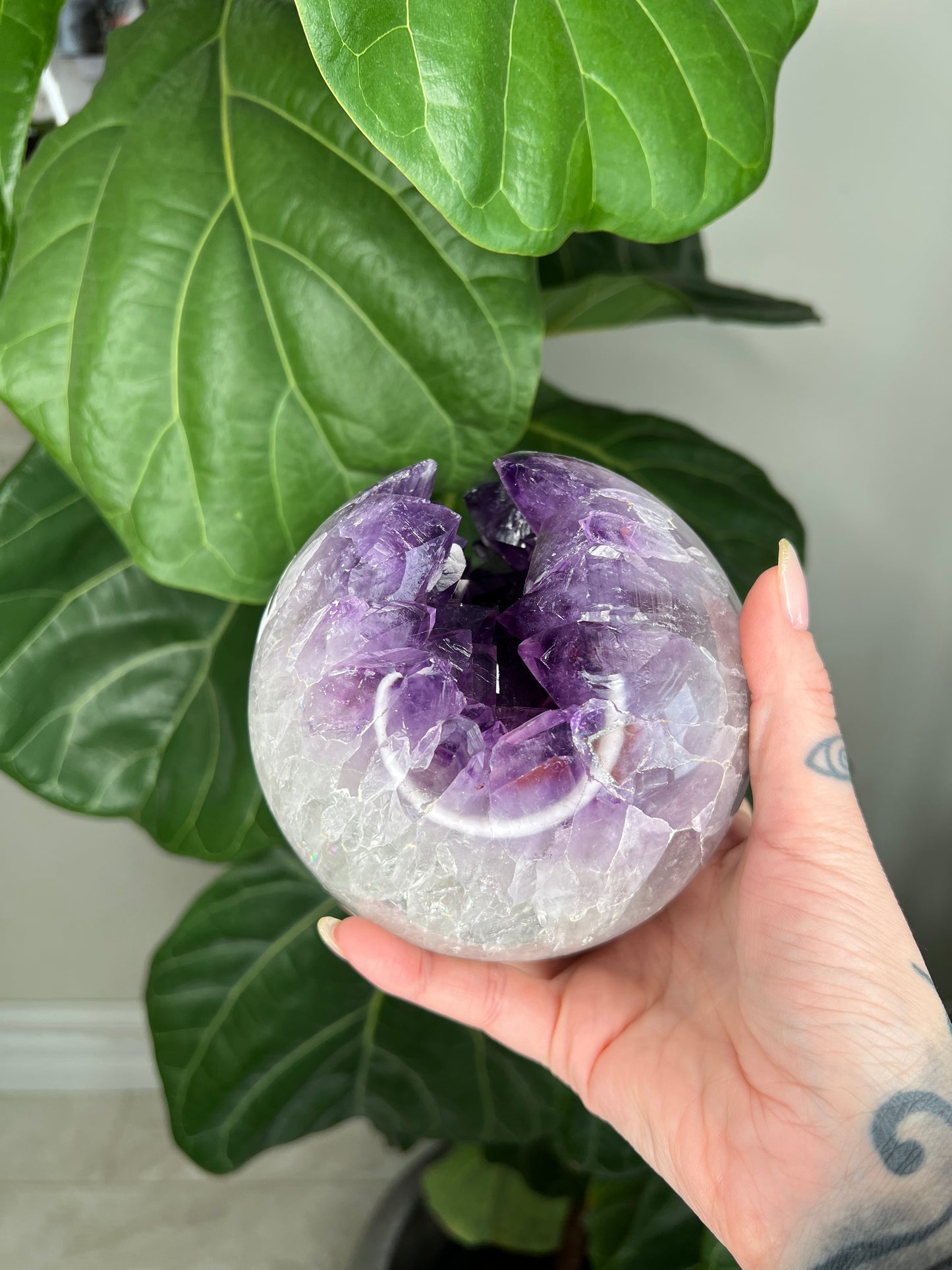 Amethyst Druzy Sphere